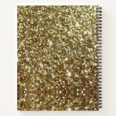 Het leven van een student - Gold Glitter Version Notitieboek (Achterkant)