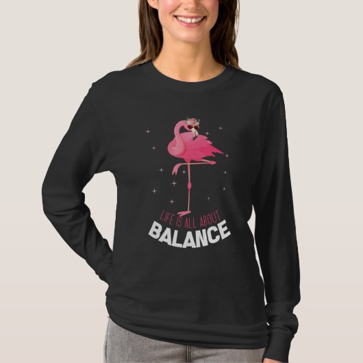 Het leven van Flamingo is allen over het saldo Fla T-shirt (Voorkant)
