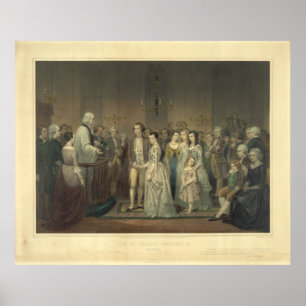 Het leven van Geo Wshgton De burger van Junius Ste Poster