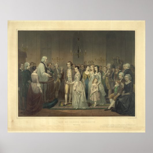 Het leven van Geo Wshgton De burger van Junius Ste Poster (Voorkant)