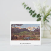 Het leven van Giovanni Segantini Briefkaart (Staand voorkant)