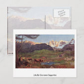 Het leven van Giovanni Segantini Briefkaart (Voorkant / Achterkant)