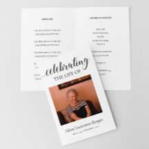 Het leven van het begrafenisprogramma vieren met f