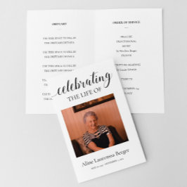 Het leven van het begrafenisprogramma vieren met f