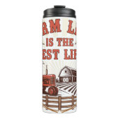 Het leven van het boerderij is het beste leven thermosbeker (Voorkant)