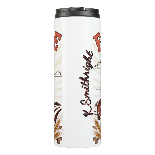 Het leven van het boerderij is het beste leven thermosbeker (Achterkant)