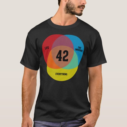 Het Leven van het Diagram van Venn, het Universum T-shirt (Voorkant)