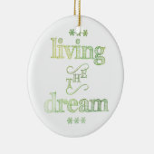 Het leven van het droomgroene keramisch ornament (Rechts)