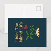 Het leven van het eiland Sri Lanka leert de stranv Briefkaart (Voorkant / Achterkant)