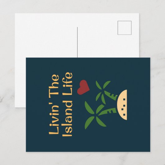 Het leven van het eiland Sri Lanka leert de stranv Briefkaart (Voorkant / Achterkant)