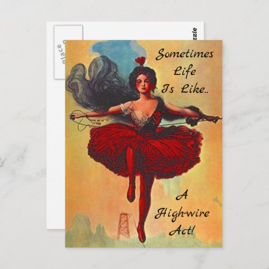 Het Leven van het Jargon van het relatie is als hi Briefkaart (Voorkant / Achterkant)