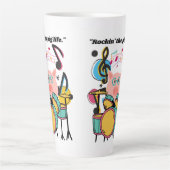 Het leven van het varken latte mok (Voorkant)