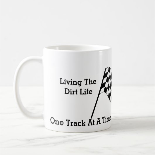 Het leven van het vuile leven koffiemok (Links)