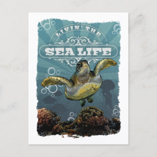 Het leven van het Zee Life Turtle Briefkaart