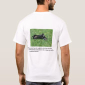 Het leven van honden t-shirt (Achterkant)