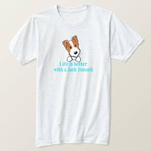Het leven van Jack Russell is beter T-shirt (Design voorkant)