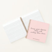 Het leven van je dromen Blush Pink Journal Notitie Notitieboek (Binnen)