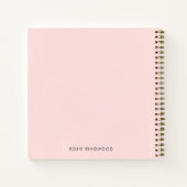 Het leven van je dromen Blush Pink Journal Notitie Notitieboek (Achterkant)