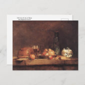Het leven van Jean Chardin Post met Jar Olijven Briefkaart (Voorkant / Achterkant)