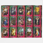 Het leven van Jezus Christus Fleece Deken (Voorkant (Horizontaal))