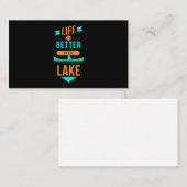 Het leven van Kayaking is beter in het meer Visitekaartje (Voorkant / Achterkant)
