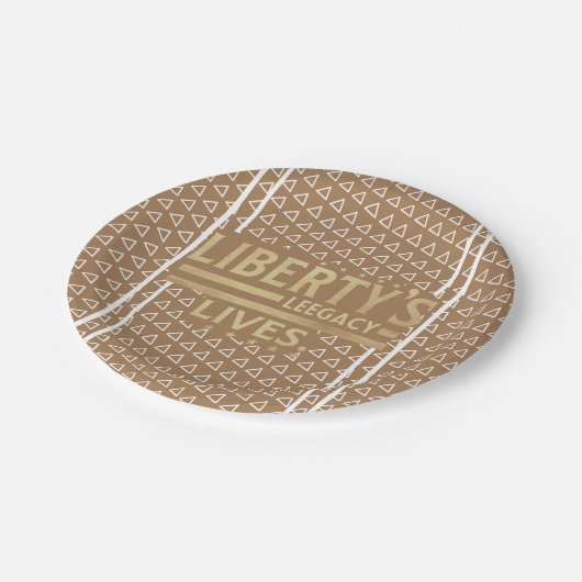 Het leven van Liberty. Papieren Bordje (Gekanteld)