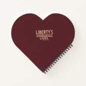 Het leven van Liberty. Spiralen notitieboek (Achterkant)