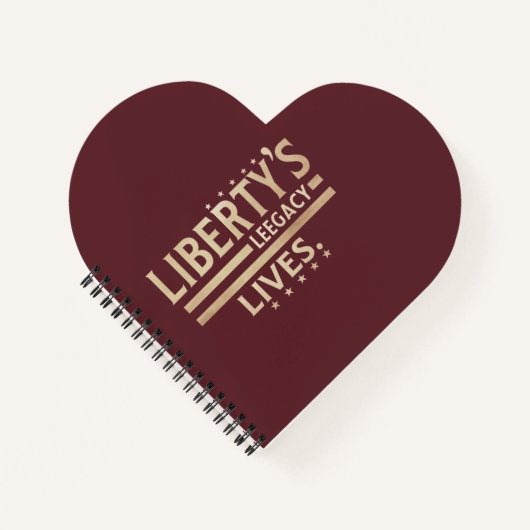 Het leven van Liberty. Spiralen notitieboek (Voorkant)