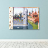 Het leven van Louis II "De Stammerer" Canvas Afdruk (Insitu (Houten vloer))