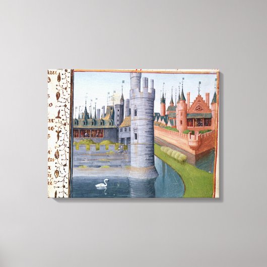 Het leven van Louis II "De Stammerer" Canvas Afdruk (Voorkant)