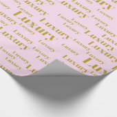 Het leven van luxe roze en goud cadeaupapier (Hoek)