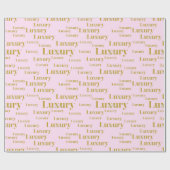 Het leven van luxe roze en goud cadeaupapier (Vlak)
