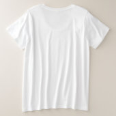 Het leven van mama is het beste grote maat t-shirt (Design achterkant)