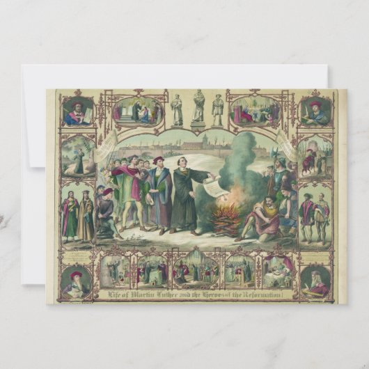 Het leven van Martin Luther & Heroes van de Hervor Kaart (Voorkant)