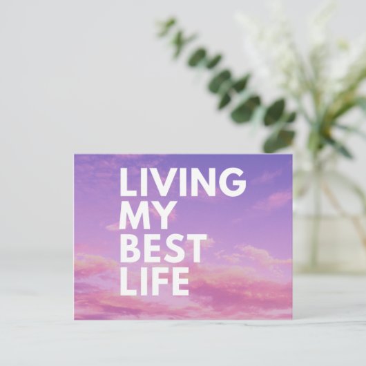 Het leven van mijn beste Briefkaart van het Leven  (Staand voorkant)