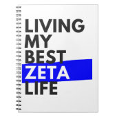 Het leven van mijn beste Zeta-leven - Cute Notitie Notitieboek (Voorkant)