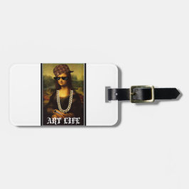 Het Leven van Mona Lisa Thug Life Art Bagagelabel