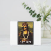 Het Leven van Mona Lisa Thug Life Art Briefkaart (Staand voorkant)