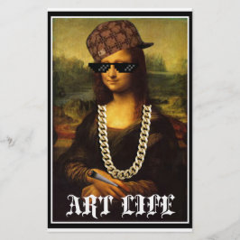 Het Leven van Mona Lisa Thug Life Art Briefpapier