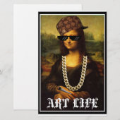 Het Leven van Mona Lisa Thug Life Art Briefpapier (Voorkant / Achterkant)