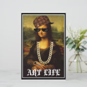 Het Leven van Mona Lisa Thug Life Art Briefpapier (Staand voorkant)