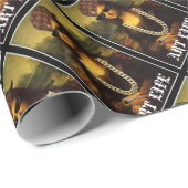 Het Leven van Mona Lisa Thug Life Art Cadeaupapier (Rol Hoek)