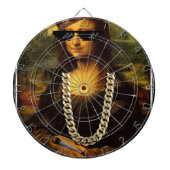Het Leven van Mona Lisa Thug Life Art Dartbord (Voorkant)