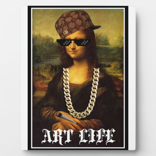Het Leven van Mona Lisa Thug Life Art Fotoplaat (Voorkant)