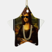 Het Leven van Mona Lisa Thug Life Art Keramisch Ornament (Rechts)