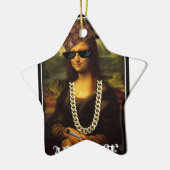Het Leven van Mona Lisa Thug Life Art Keramisch Ornament (Links)