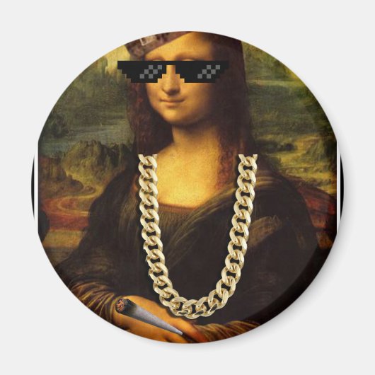 Het Leven van Mona Lisa Thug Life Art Magneet (Voorkant)