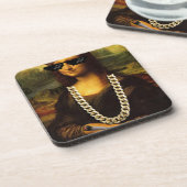 Het Leven van Mona Lisa Thug Life Art Onderzetter (Linkerzijde)