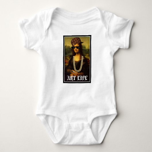 Het Leven van Mona Lisa Thug Life Art Romper (Voorkant)