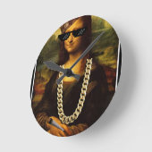 Het Leven van Mona Lisa Thug Life Art Ronde Klok (Hoek)